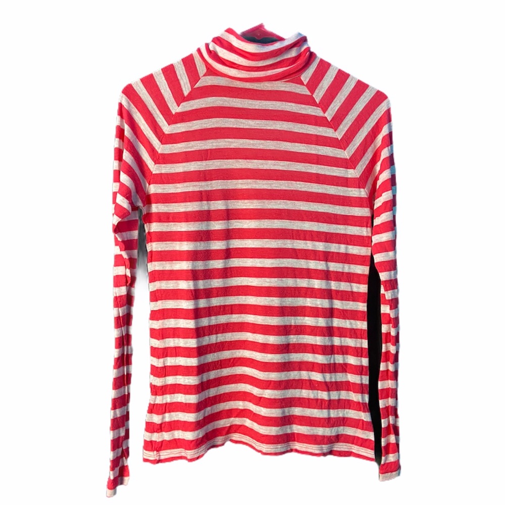 Forever 21 Thin Striped Turtleneck, size M